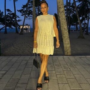 Matching Set-crochet crop top & skirt Medium